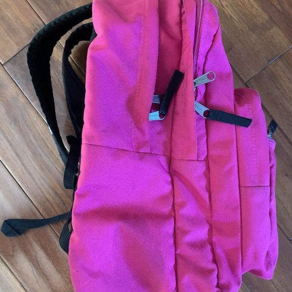 Trans by Jansport 17" Supermax Backpack - Hot Pink laptop + school supplies - Picture 4 of 16